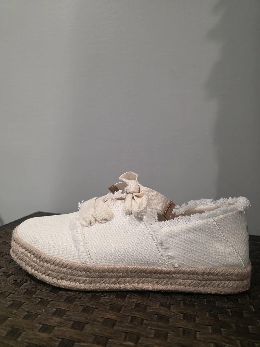 TOMS Women’s Carolina Espadrille Sneaker in Cream